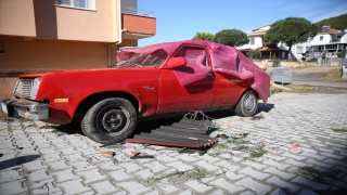 Ayvalık’ta hortum ve şiddetli yağışın verdiği hasar gün aydınlanınca ortaya çıktı