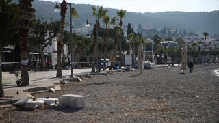 Bodrum’da yoğunluk yaşanan sahil ve caddelerde Kovid19 denetimleri artırıldı