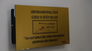 Pek çok öğrencisi Çanakkale ile Kurtuluş savaşlarında şehit olan Abdurrahmanpaşa Lisesi 136 yaşında