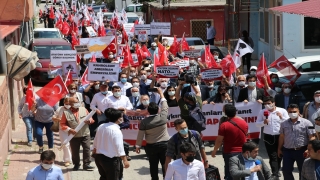 İncirlik Üssü önünde, ABD Başkanı Biden’ın 1915 olaylarını ”soykırım” olarak nitelemesi protesto edildi