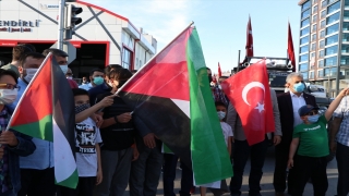 Niğde’de, İsrail’in Filistinlilere saldırıları protesto edildi