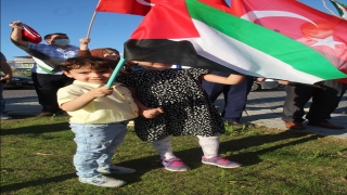 Muğla’da İsrail’in Filistinlilere yönelik saldırıları protesto edildi