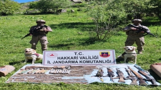 Hakkari’de terör örgütü PKK’ya yönelik operasyonda silah, patlayıcı ve mühimmat ele geçirildi