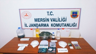 Mersin’de sentetik uyuşturucu üretip sattıkları iddiasıyla 4 zanlı yakalandı