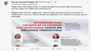 Düzensiz göç konusuyla ilgili uluslararası alanda yoğun bir diplomasi yürütüyoruz