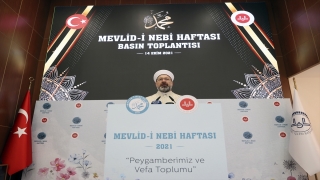 Diyanet İşleri Başkanı Erbaş, Mevlidi Nebi Haftası tanıtım toplantısında konuştu: