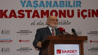 Saadet Partisi Genel Başkanı Karamollaoğlu Kastamonu’da konuştu: