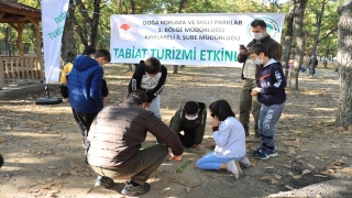 Kırklareli’nde öğrenciler doğal materyallerle mandala çalışması yaptı