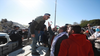 İsrail güçlerinden, Necef Çölü’ndeki uygulamaların protesto edildiği gösteriye müdahale