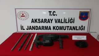 Aksaray’da kaçak kazı yapan 3 kişi suçüstü yakalandı