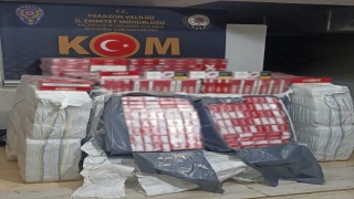 Trabzon’da 25 bin 500 paket kaçak sigara ele geçirildi