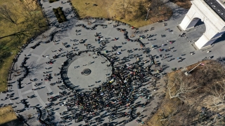 Rusya’nın Ukrayna’ya saldırısı Beyaz Saray önünde protesto edildi