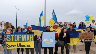 Rusya’nın Ukrayna’ya yönelik saldırısı KKTC’de protesto edildi