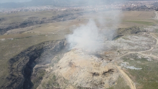 Safranbolu’da çöp depolama alanında çıkan yangın söndürüldü