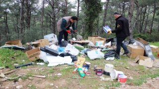 Cennet Koyu’na atık bırakan kişi kargo poşetlerinden belirlendi