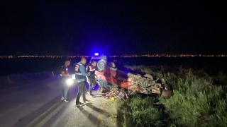 Tekirdağ’da devrilen otomobilin sürücüsü yaşamını yitirdi