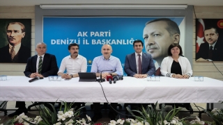 Ulaştırma ve Altyapı Bakanı Adil Karaismailoğlu, AK Parti Denizli İl Başkanlığında konuştu: