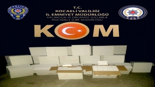 Kocaeli’de 1 milyon 900 bin makaron ele geçirildi