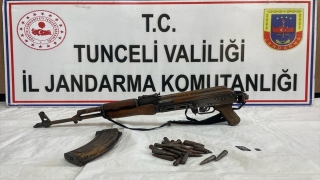 Tunceli’de teröristlere ait silah ve mühimmat ele geçirildi