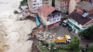 Bartın’da barajın yanında yıkımların yaşandığı mahalle boşaltıldı