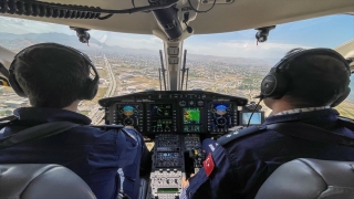 Van’da karadan ve havadan trafik denetimi yapıldı