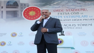 AK Parti Genel Başkanvekili Yıldırım, Ordu’da toplu açılış töreninde konuştu: