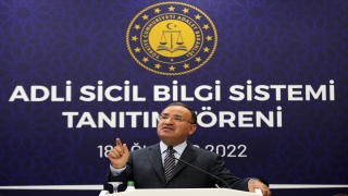 Adalet Bakanı Bozdağ, ”Adli Sicil Bilgi Sistemi Tanıtım Töreni”nde konuştu: (1)