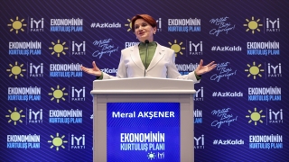 İYİ Parti Genel Başkanı Akşener, ”Ekonominin Kurtuluş Planı” toplantısına katıldı: