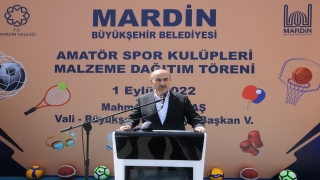 Mardin’de amatör spor kulüplerine 5 milyon lira değerinde malzeme desteği