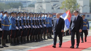 Cumhurbaşkanı Erdoğan, Sırbistan’da resmi törenle karşılandı