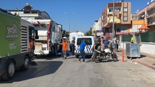 Antalya’da çöp kamyonunun altında kalan motosikletin sürücüsü öldü