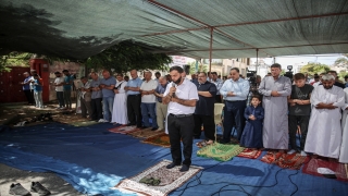 Gazze’de İsrail hapishanelerindeki Filistinli tutuklularla dayanışma gösterisi 