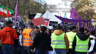 İranlı Mahsa Emini’nin ölümü Brüksel’de protesto edildi