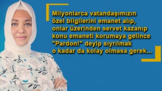 Hilal Kaplan, Yemeksepeti'nin veri hırsızlığını yazdı