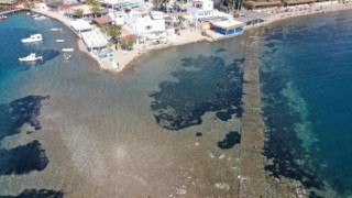 Deniz çekildi tarihi surlar ortaya çıktı