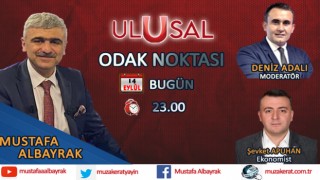 Başyazarımız Mustafa Albayrak bu gece saat 23.00'da Ulusal Kanal'da